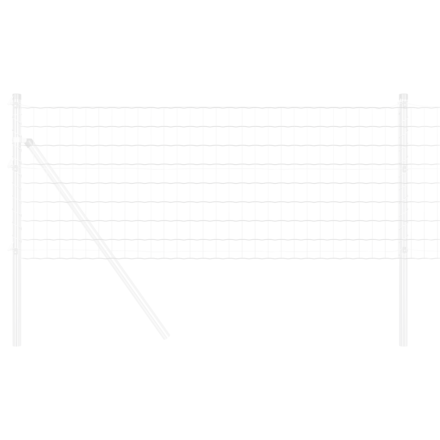 Euro gjerde 0,4 x 25 m PVC-belagt jern