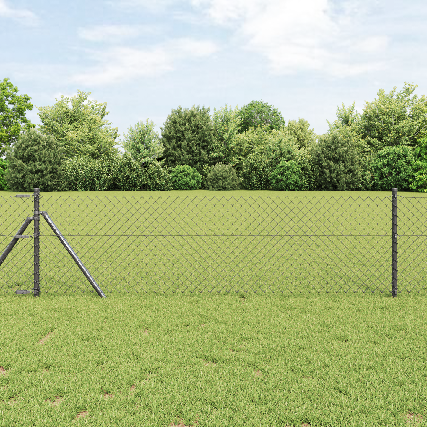 Kjedegjerde 25 x 0,8 m Stål Grå