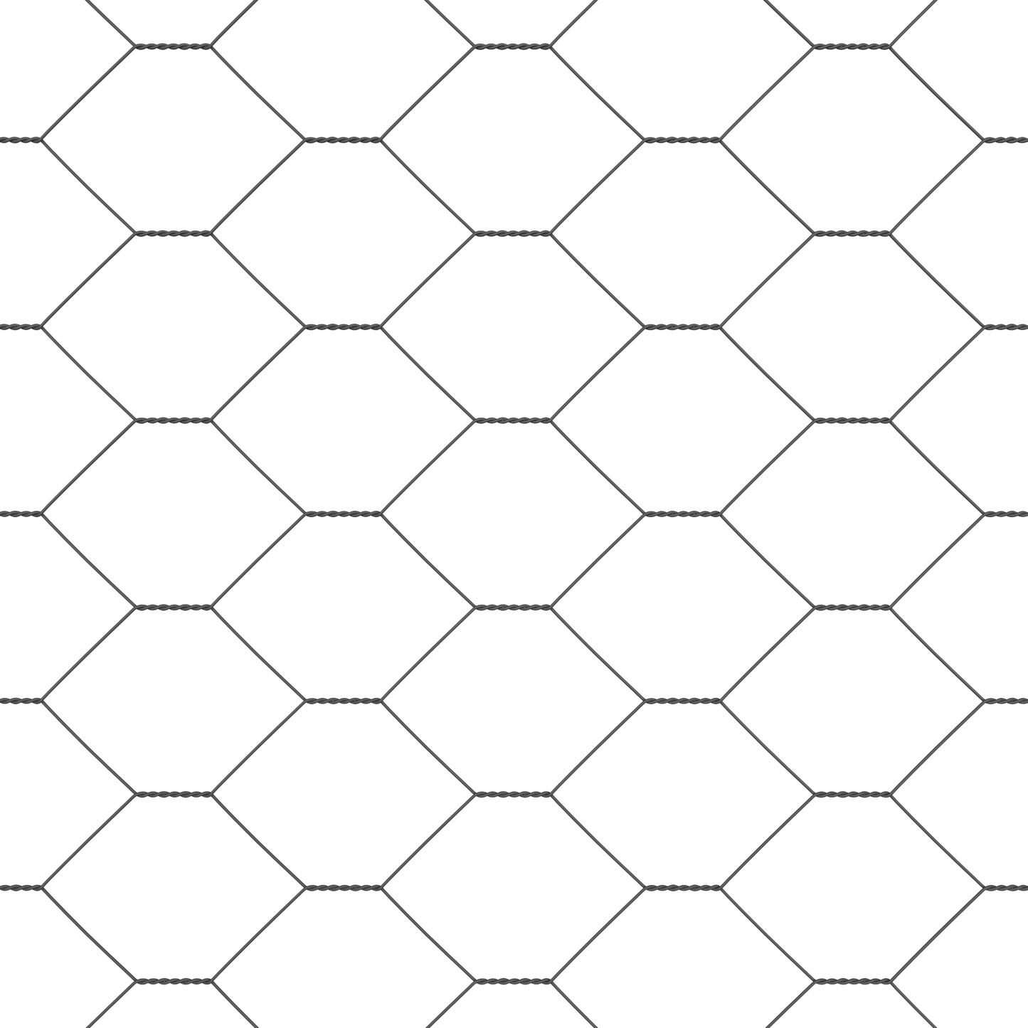 Sekskantet gjerde Grå 0,5 x 10 m PVC