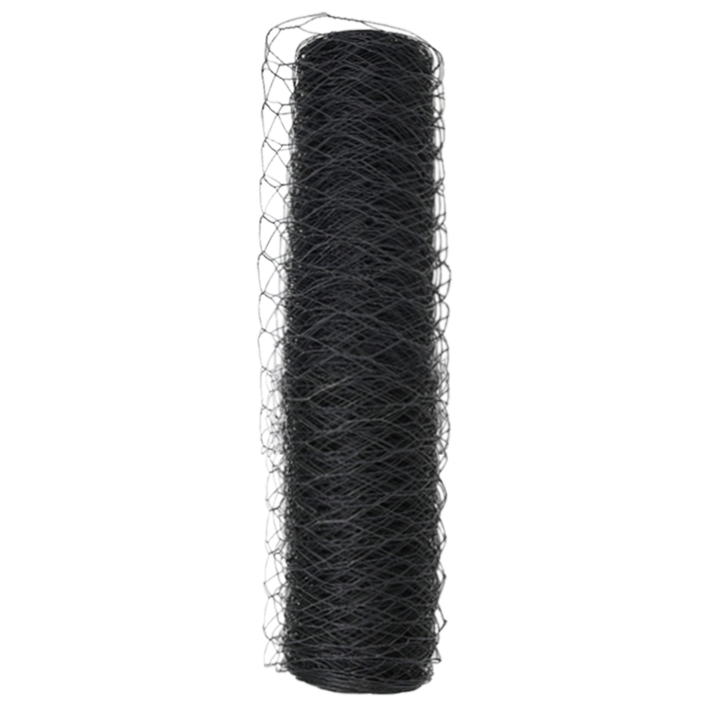 Sekskantet gjerde Grå 0,5 x 10 m PVC