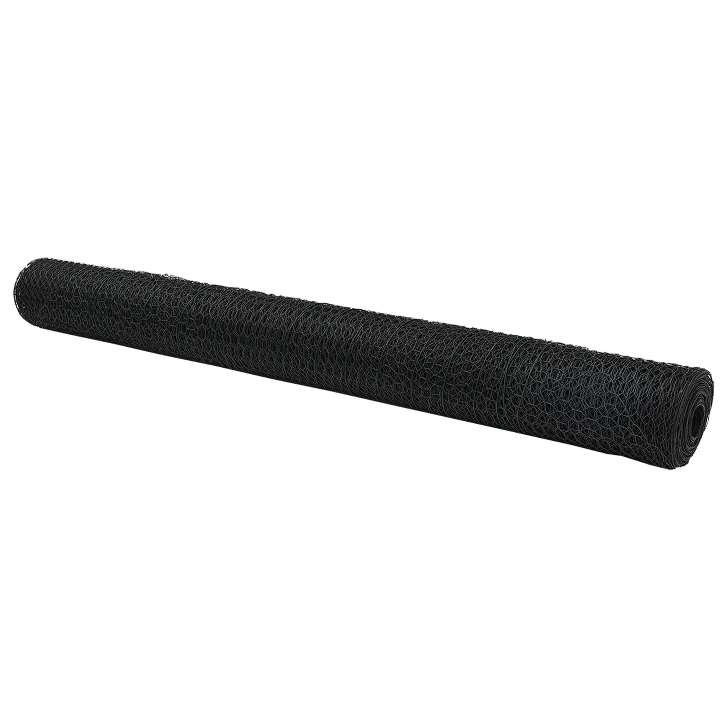 Sekskantet gjerde Grå 1 x 50 m PVC