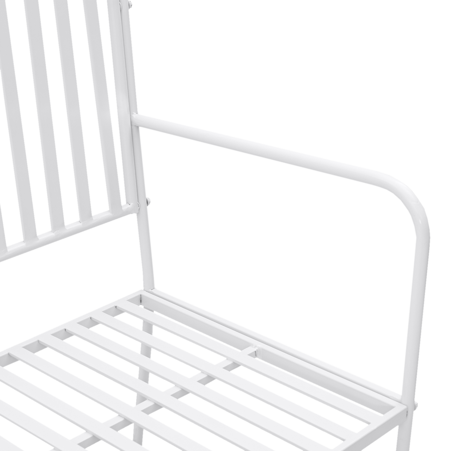 Hagebenk Rett Hvit 103,5 x 51,5 x 90 cm Stål