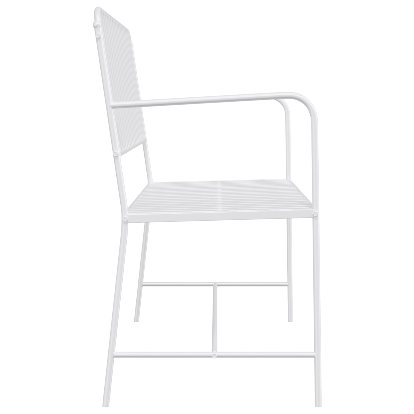 Hagebenk Rett Hvit 103,5 x 51,5 x 90 cm Stål