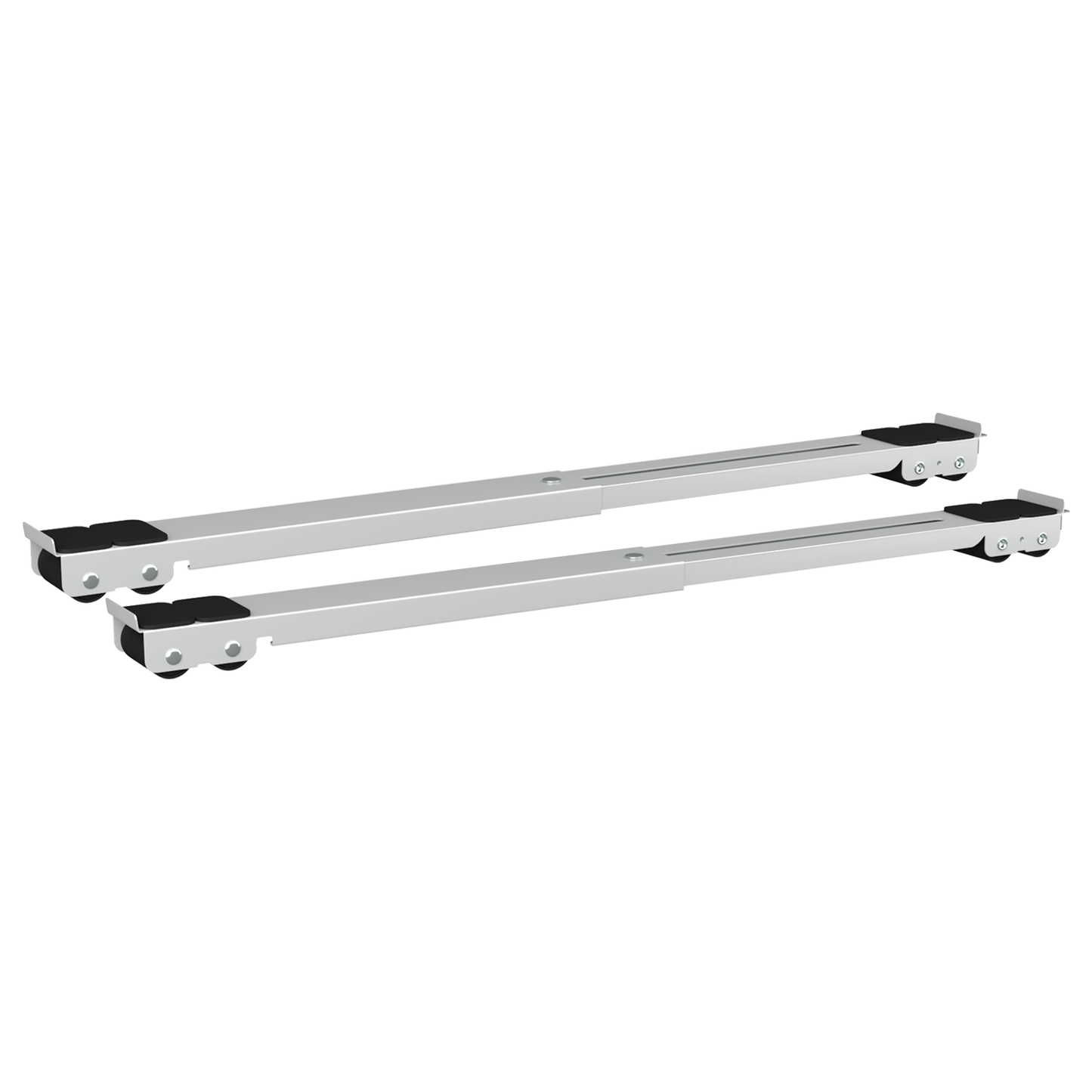 Vaskemaskinsokkel 2 pcs sølv 72 x 5 x 4,5 cm Rustfritt Stål