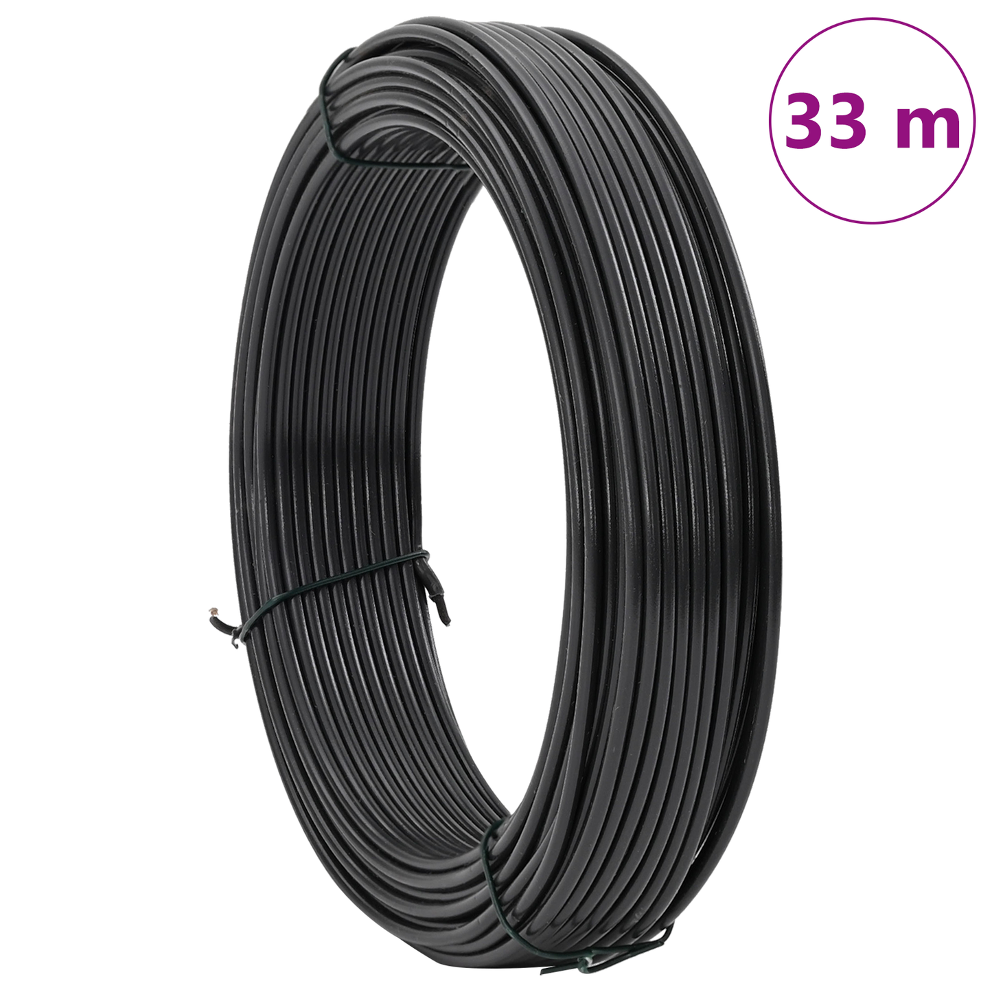 Gjerde binding wire Antrasitt 33 m PVC