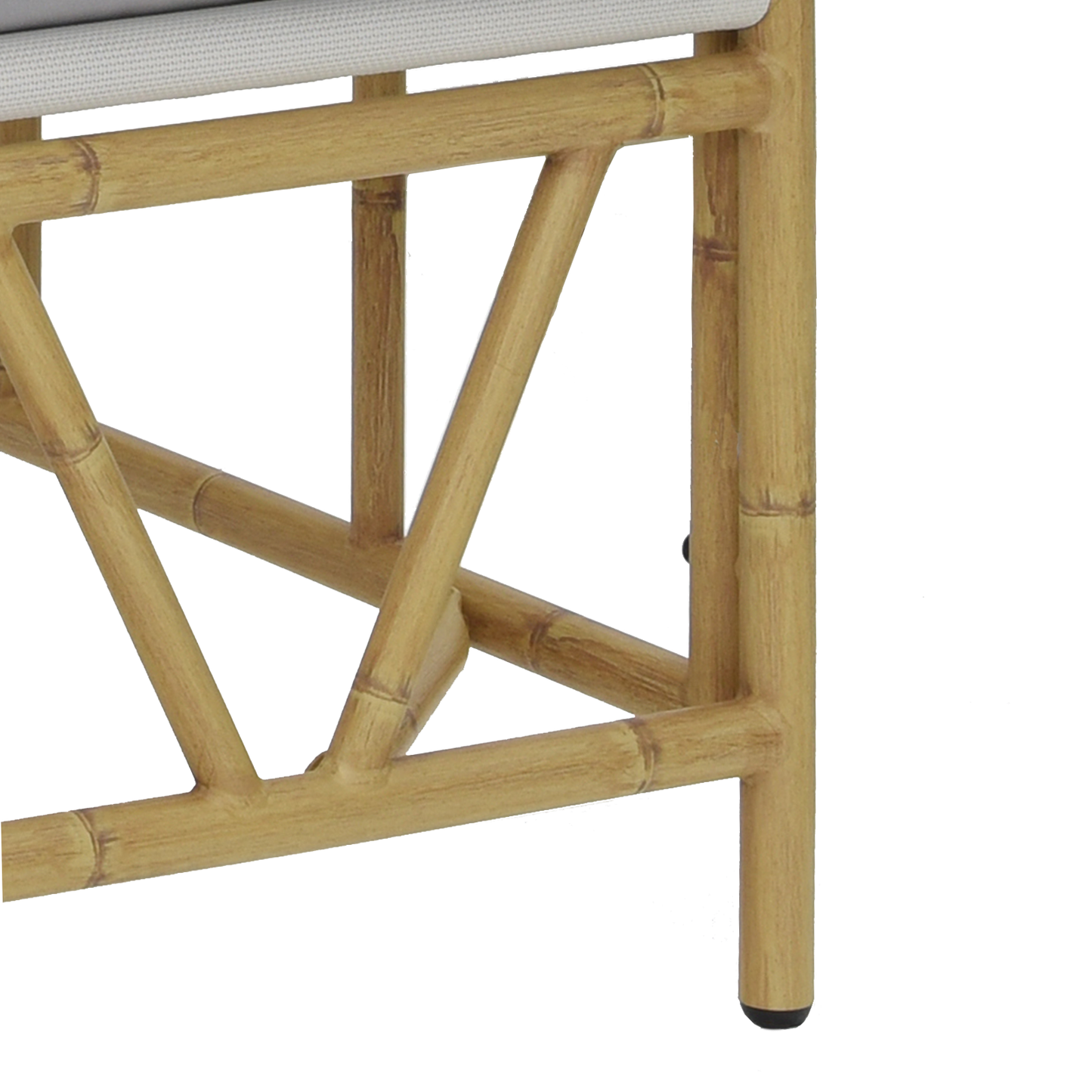 Utendørs sitteplasser med pute Lysegrå 110 x 74,5 x 71 cm Stål