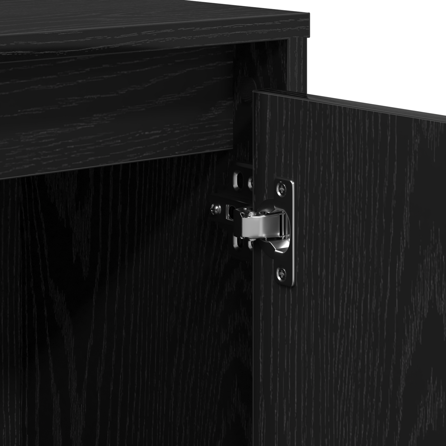 Serviesskap Svart 102 x 29.5 x 75 cm Konstruert tre