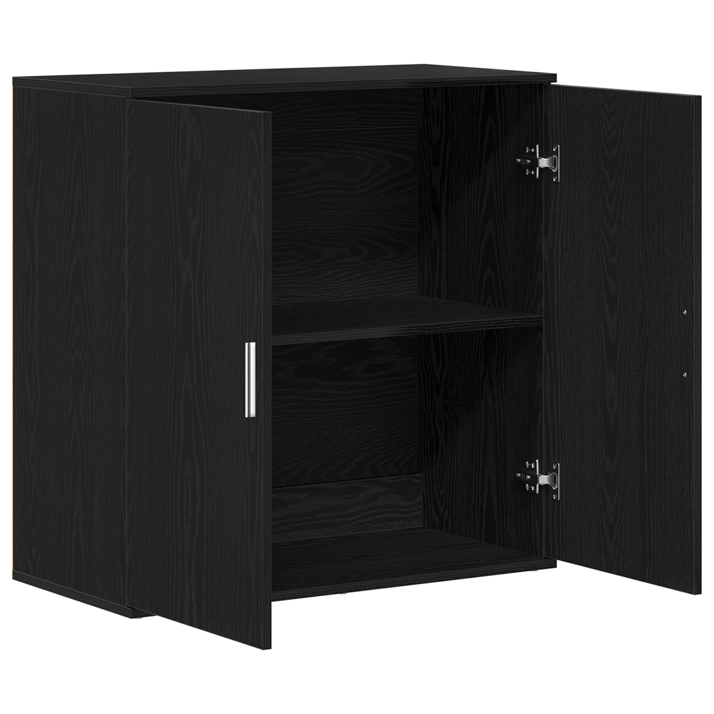 Serviesskap Svart Eik 79 x 38 x 80 cm Konstruert tre