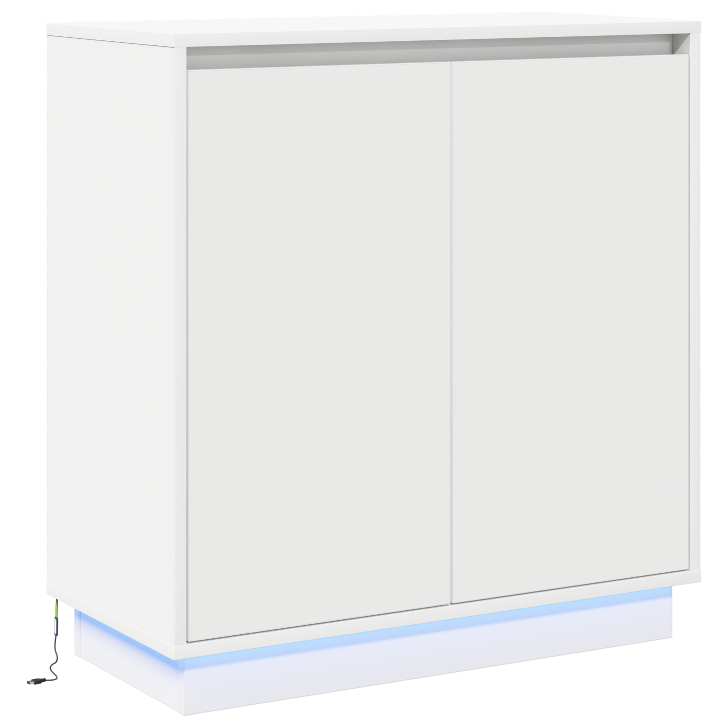 LED sideboard for Hvit 71 x 34,5 x 75 cm Konstruert tre
