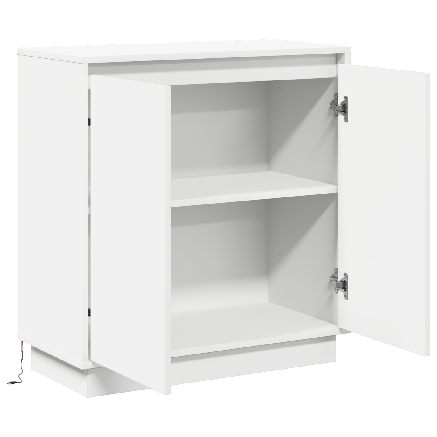 LED sideboard for Hvit 71 x 34,5 x 75 cm Konstruert tre