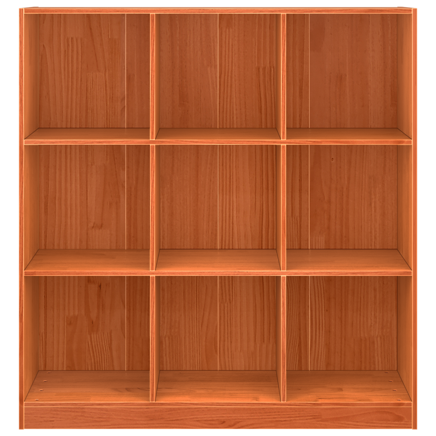 Bokskap Vokset Brun 104 x 33 x 110 cm Massiv furu
