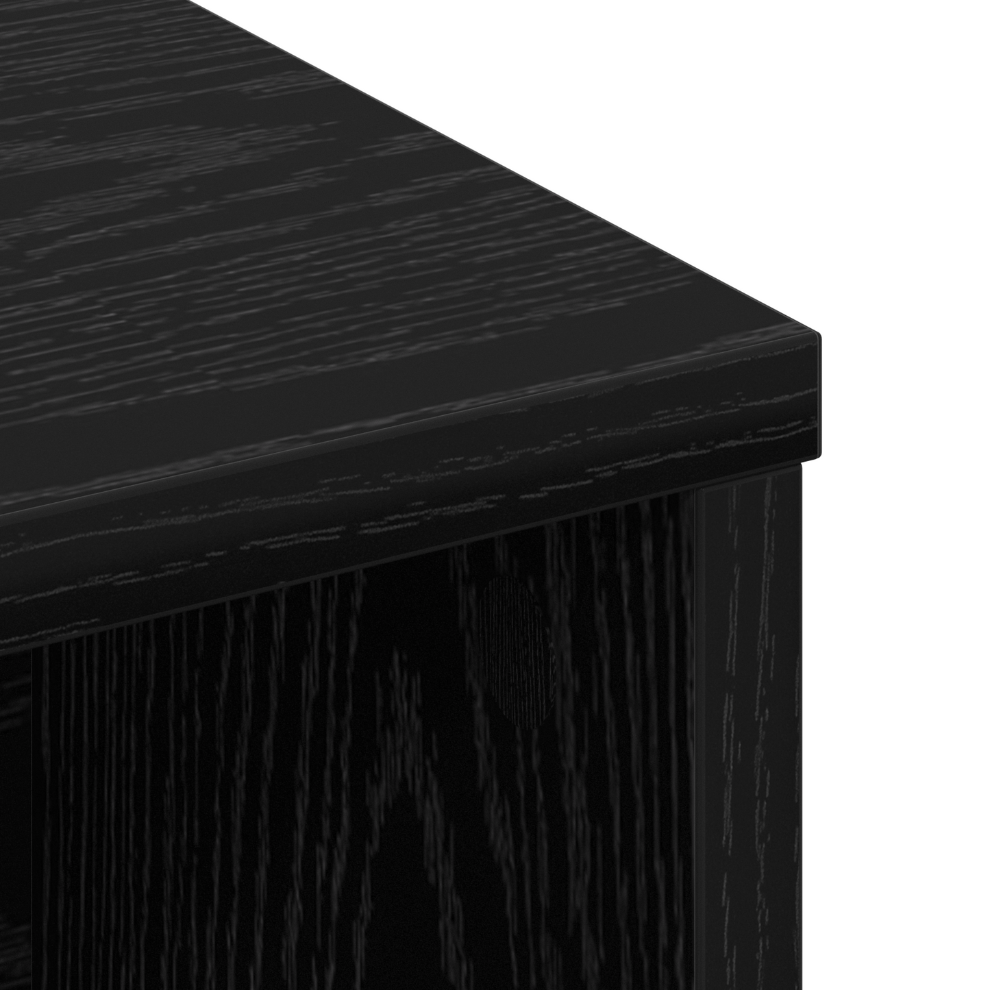 Hodegavlskap Svart Eik 100 x 19 x 103,5 cm Konstruert tre