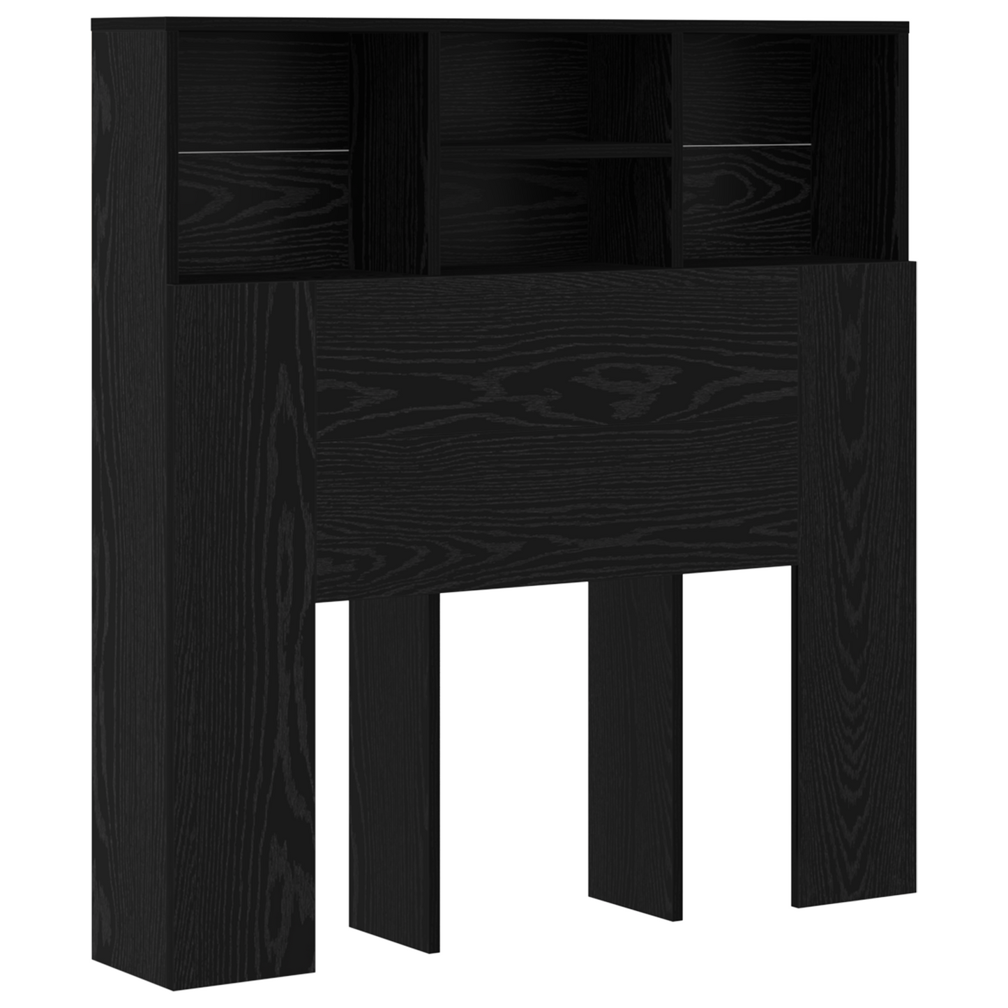 Hodegavlskap Svart Eik 100 x 19 x 103,5 cm Konstruert tre