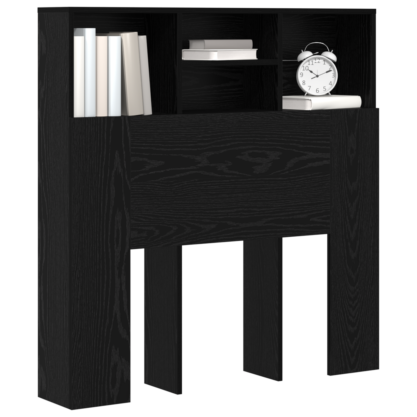 Hodegavlskap Svart Eik 100 x 19 x 103,5 cm Konstruert tre