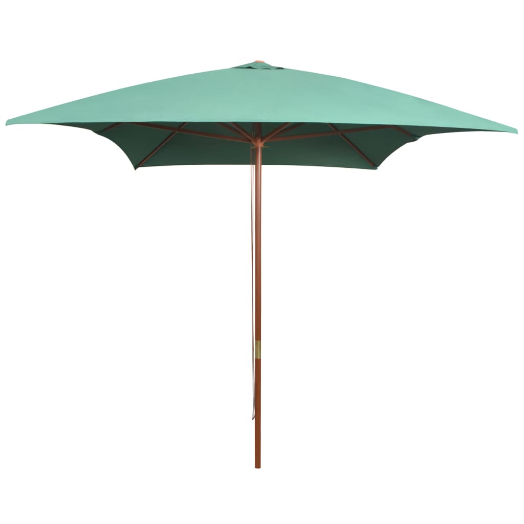 Parasoll 200x300 cm trestang grønn