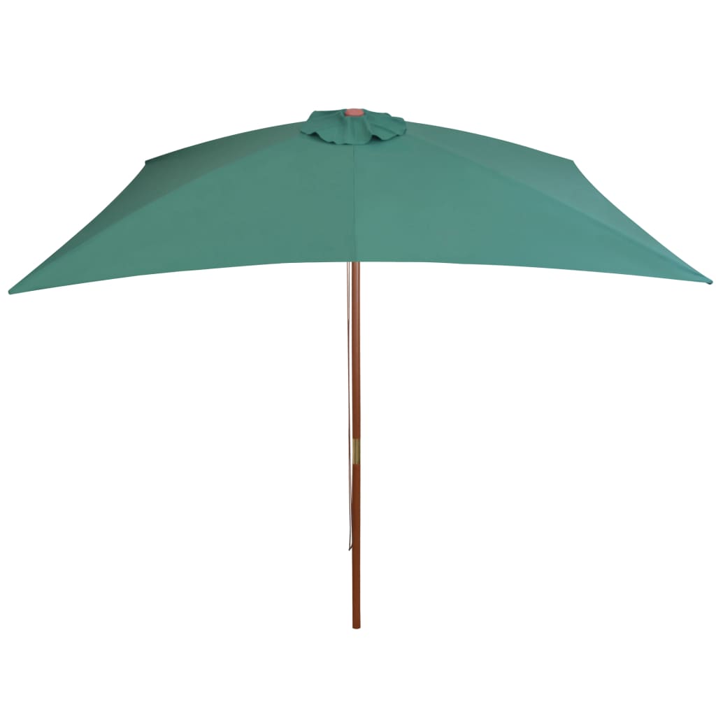 Parasoll 200x300 cm trestang grønn