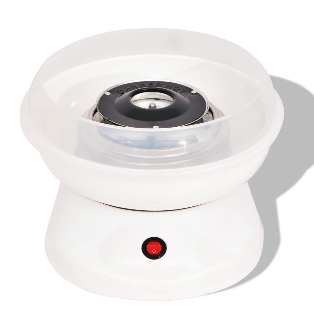 Sukkerspinnmaskin 480 W hvit