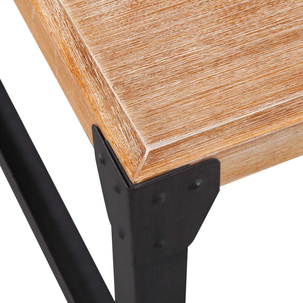 Salongbord massivt akasietre 100x60x45 cm