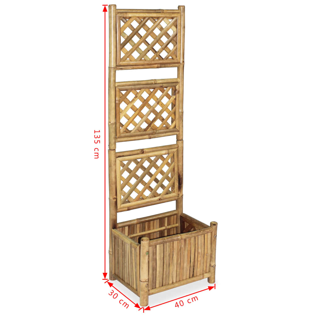 Høybed med espalier bambus 40 cm