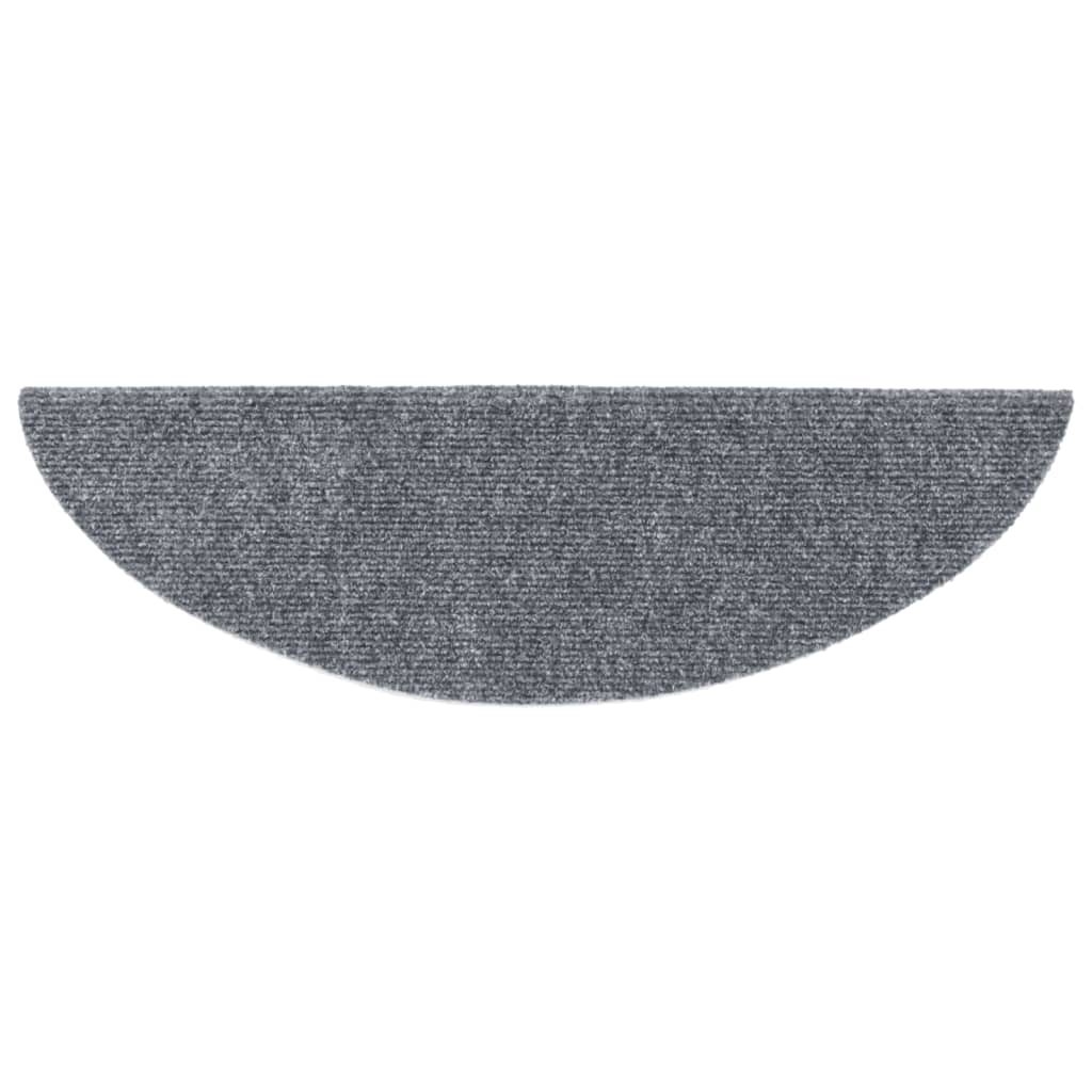 Trappematter selvklebende 15 stk 56x17x3 cm lysegrå halvrund