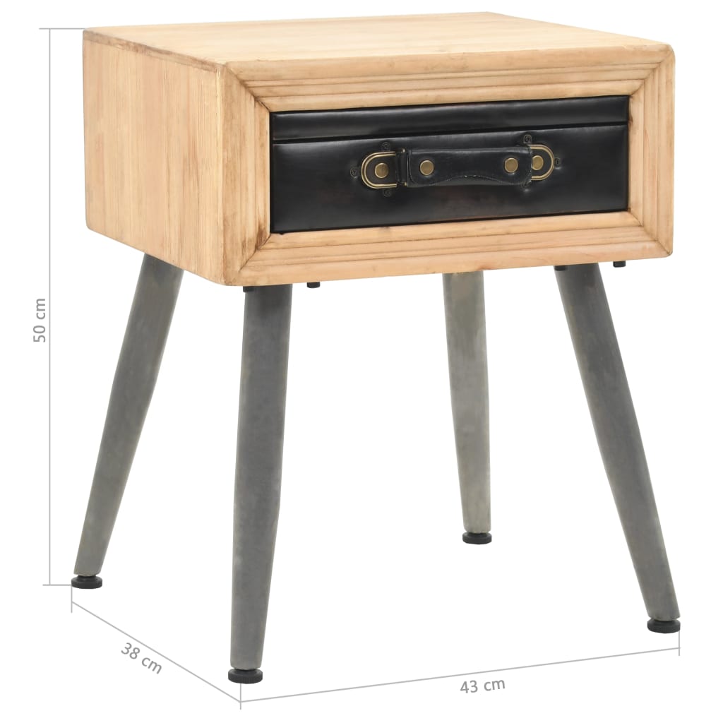 Nattbord heltre gran 43x38x50 cm
