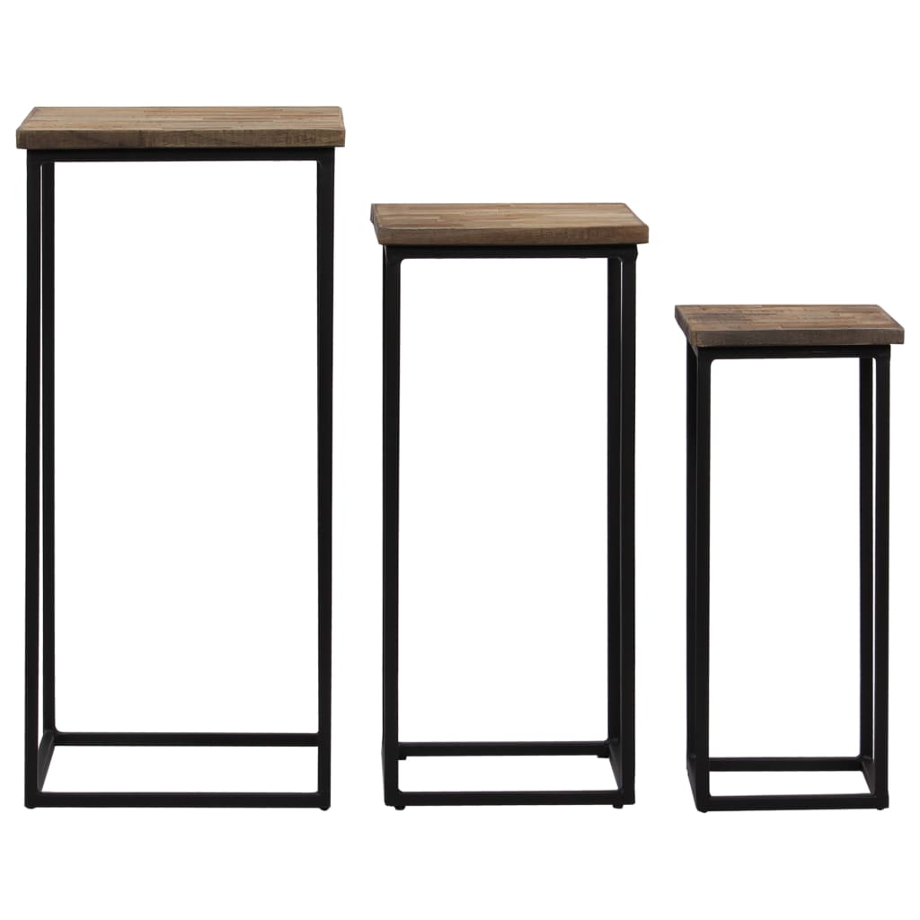 Plantebord 3 deler gjenvunnet teak