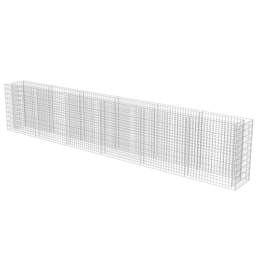 Gabion høybed galvanisert stål 540x50x100 cm