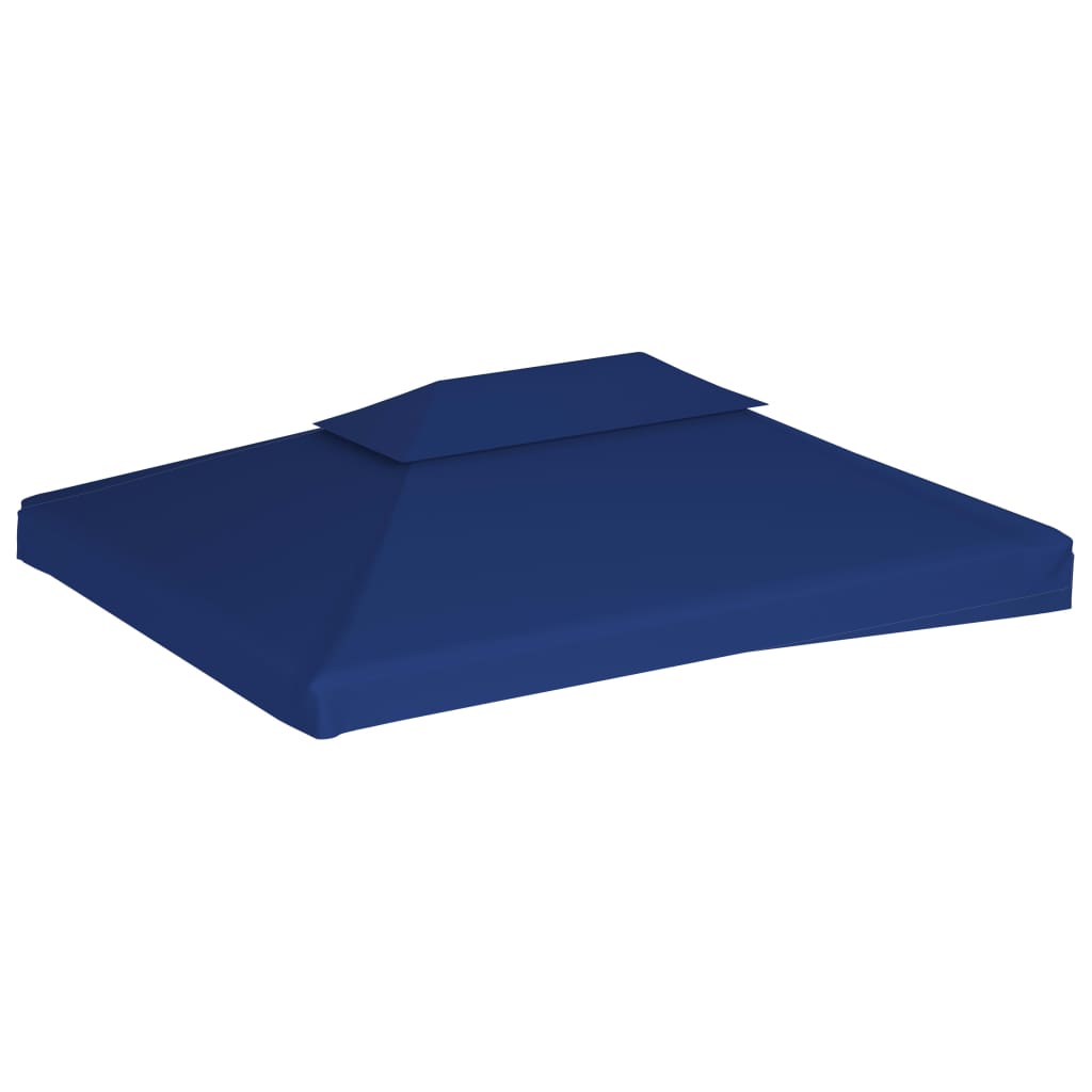 Dobbel toppduk til paviljong 310 g/m² 4x3 m blå