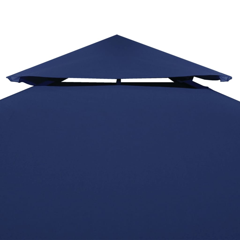 Dobbel toppduk til paviljong 310 g/m² 4x3 m blå