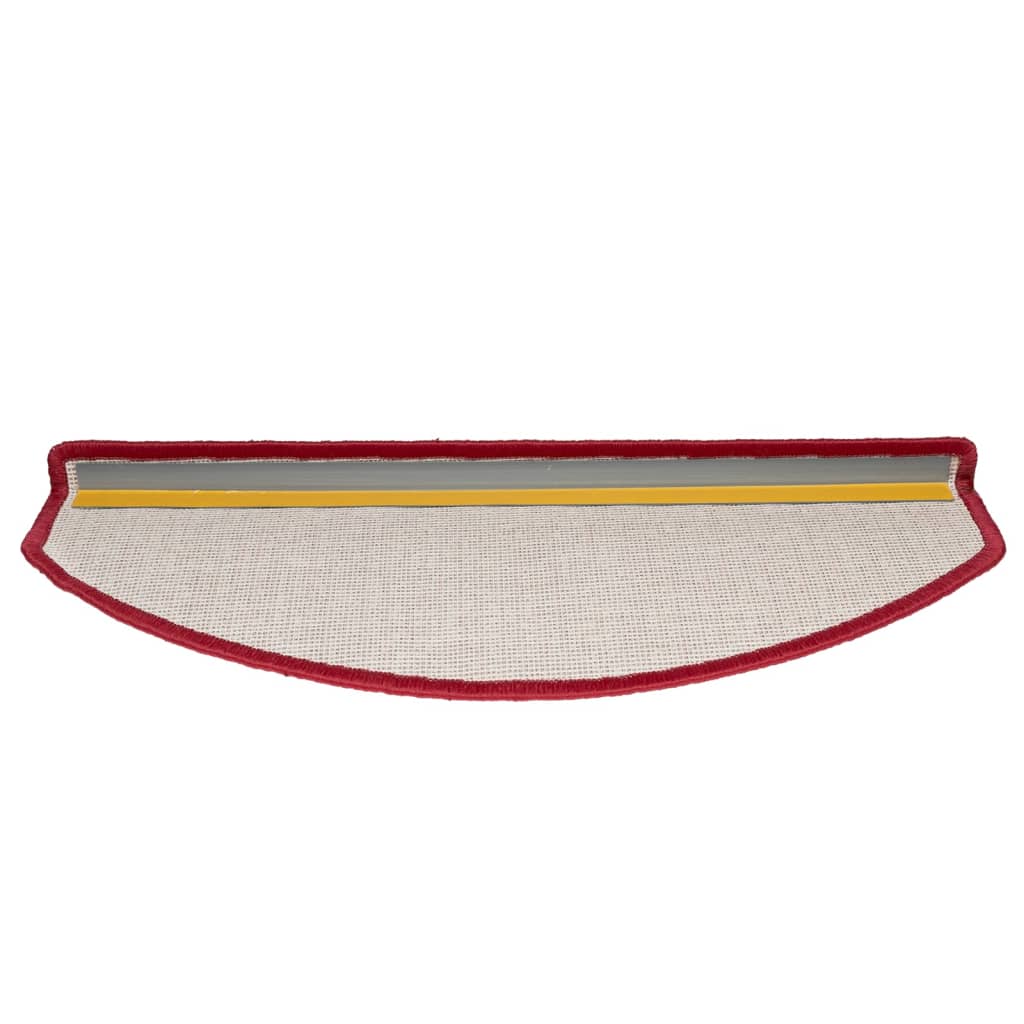 Trappematter 15 stk 65x24x4 cm rød halvrund store