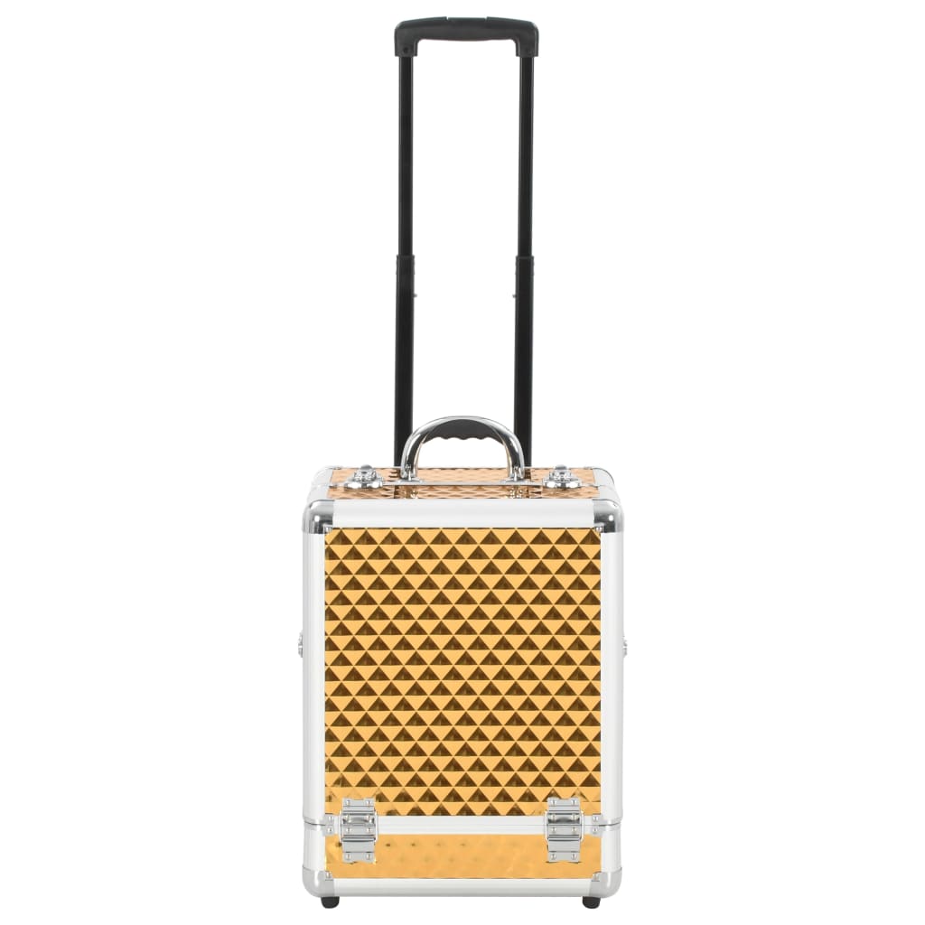 Sminketralle 35x29x45 gull aluminium