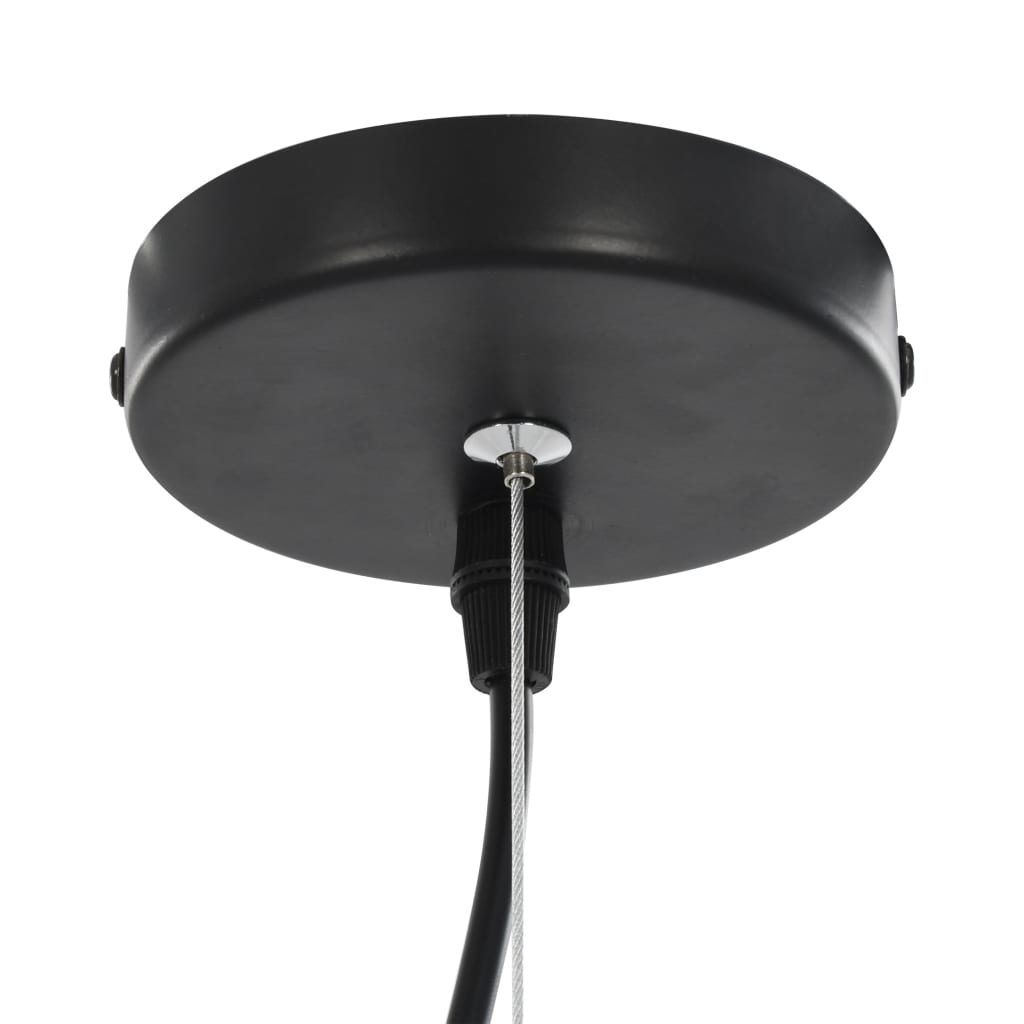 Taklamper 2 stk svart og gull halvkuleformet 40 cm E27