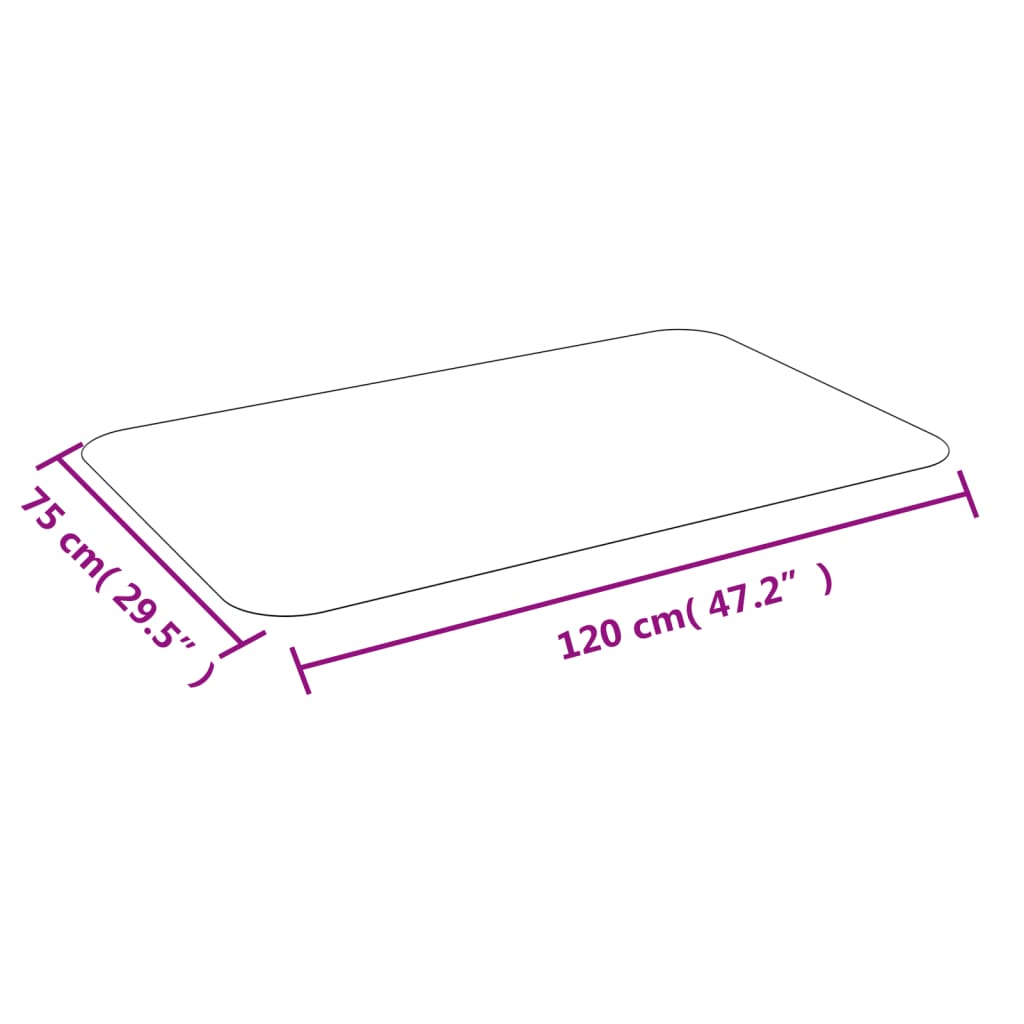 Gulvmatte for laminat eller teppe 75 cm x 120 cm