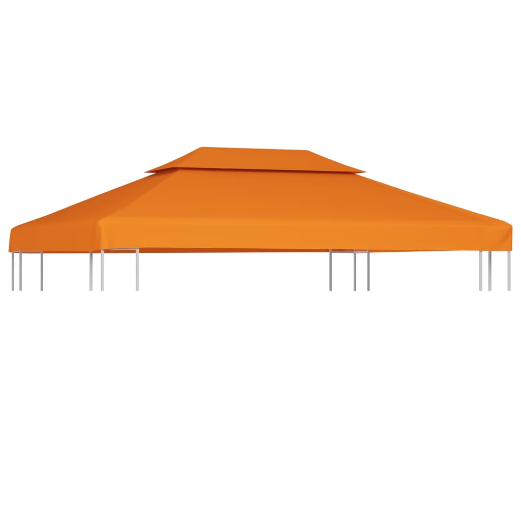 Lysthus dekke baldakin erstatning 310 g/m² oransje 3x4 m