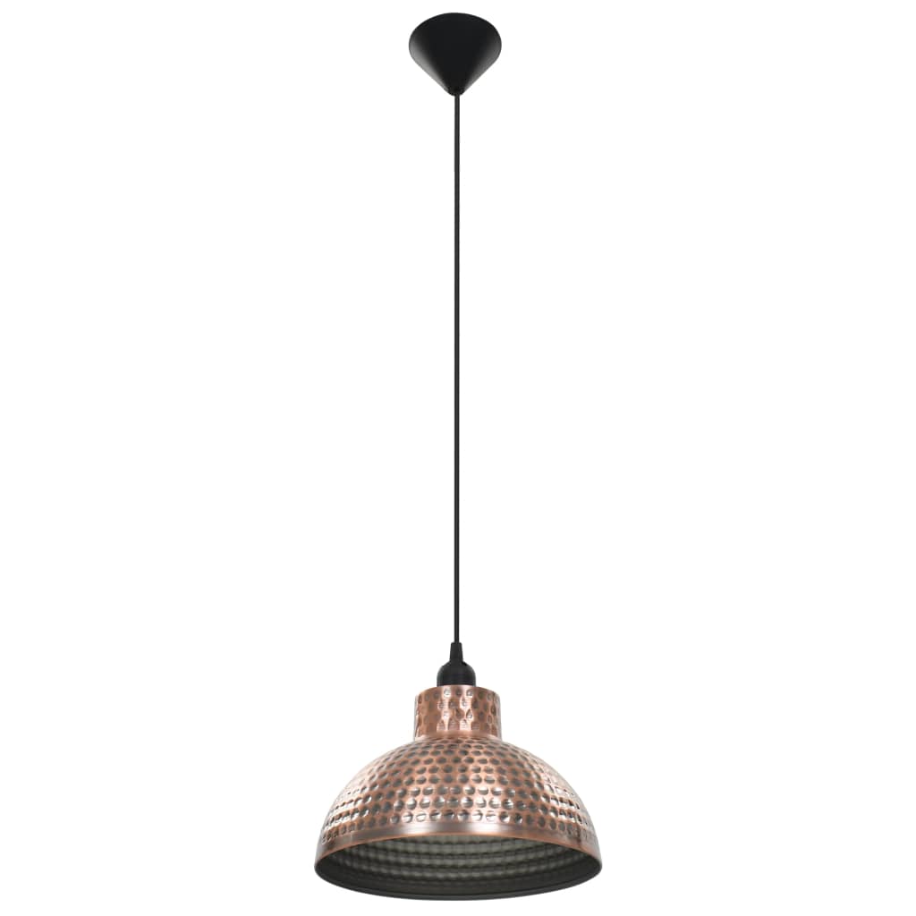 Taklamper 2 stk halvkuleformet kobberfarget
