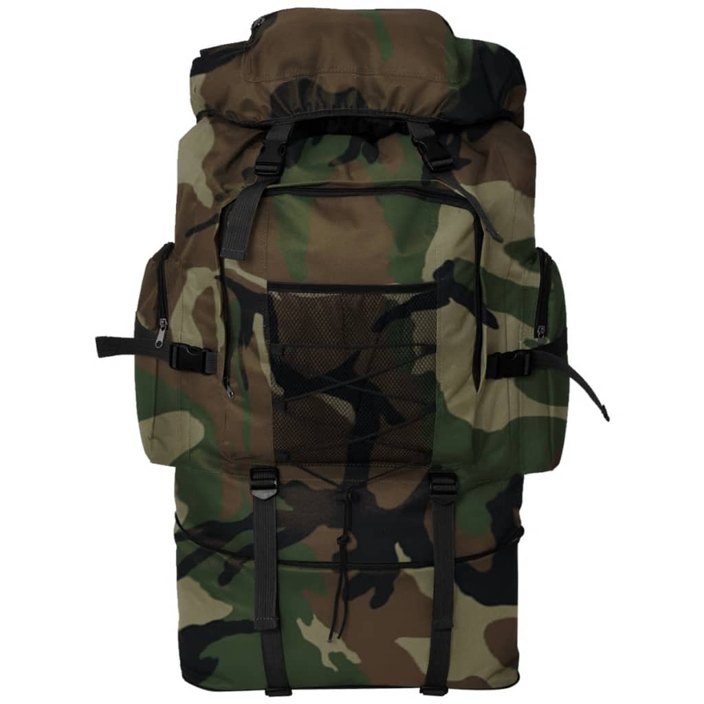 Ryggsekk Militærstil XXL 100 L Kamuflasje