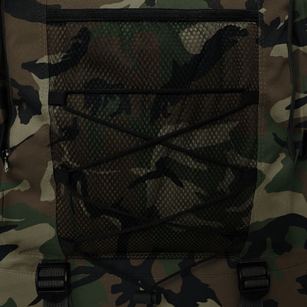 Ryggsekk Militærstil XXL 100 L Kamuflasje