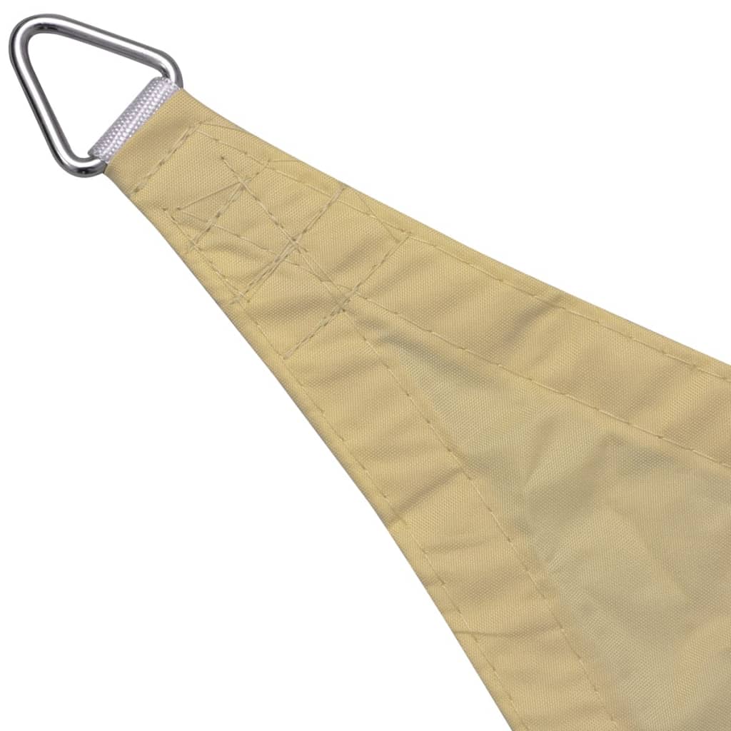 Solseil oxfordstoff firkantet 3,6x3,6 m beige