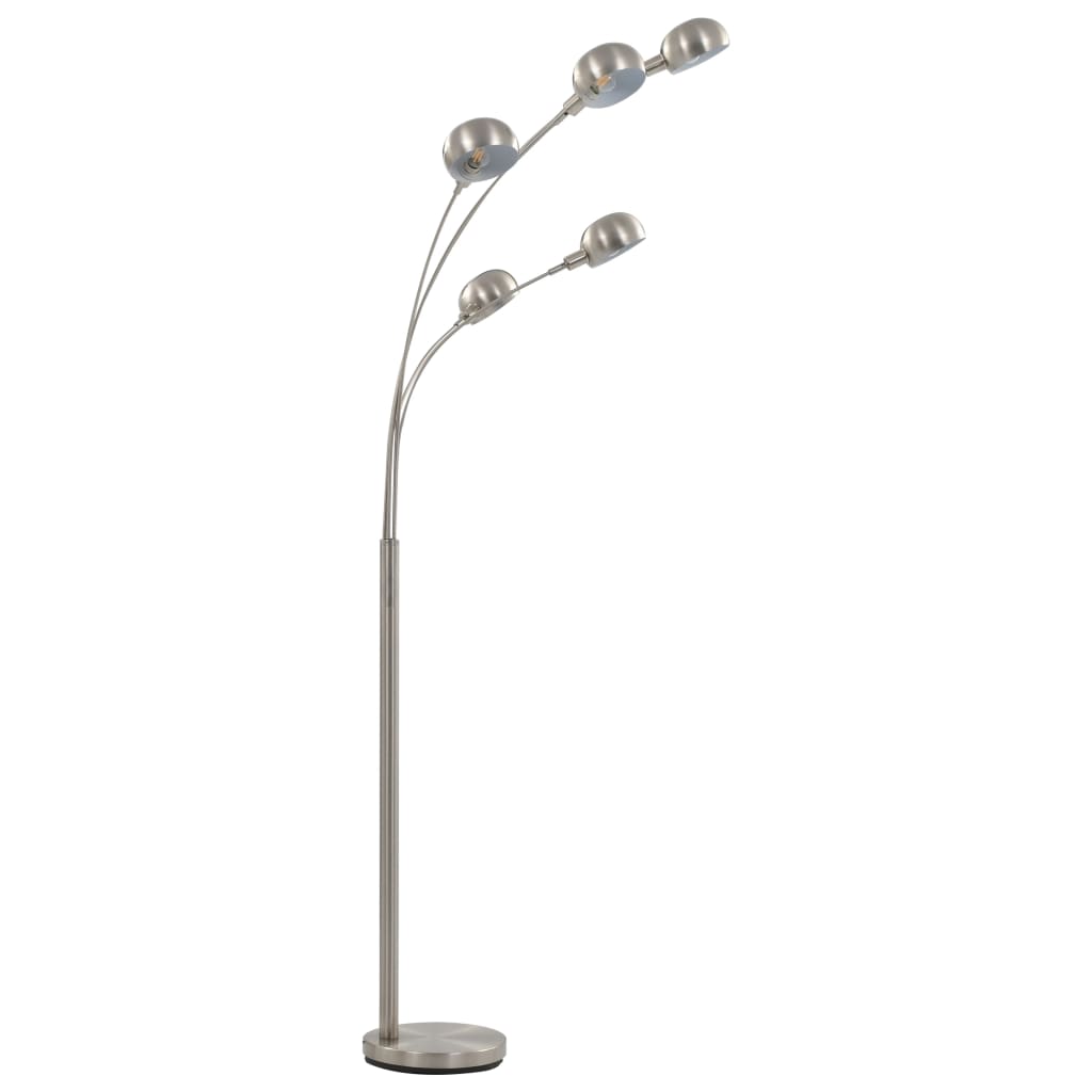 Stående lampe 200 cm 5 x E14 sølv