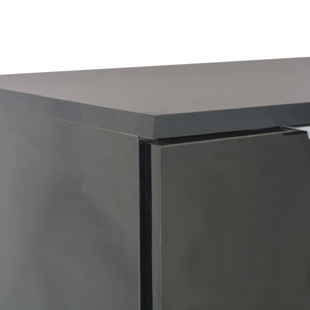 Skjenk høyglans svart 107x35x80,5 cm