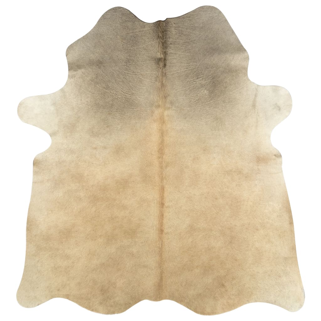 Ekte kuskinnteppe 150x170 cm beige