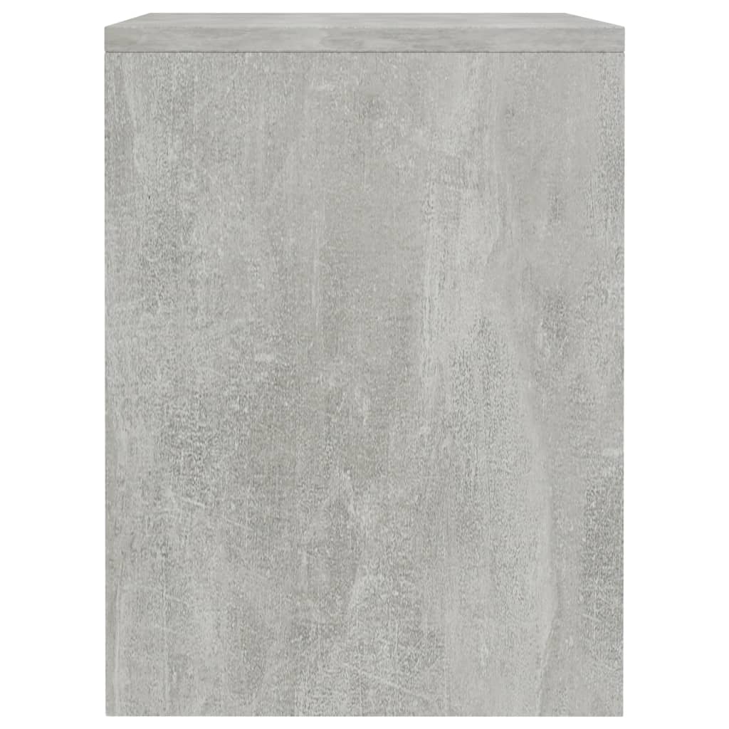 Nattbord 2 stk betonggrå 40x30x40 cm konstruert tre