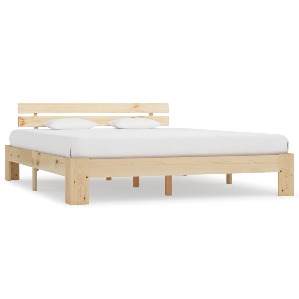 Sengeramme med hodegavl 160x200 cm heltre furu