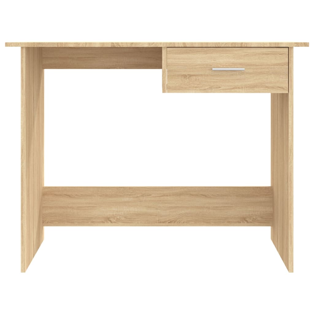 Skrivebord sonoma eik 100x50x76 cm konstruert tre