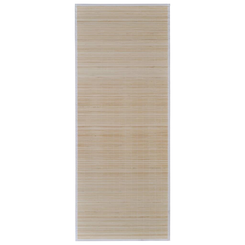 Tepper i naturlig bambus rektangulær 4 stk 120x180 cm