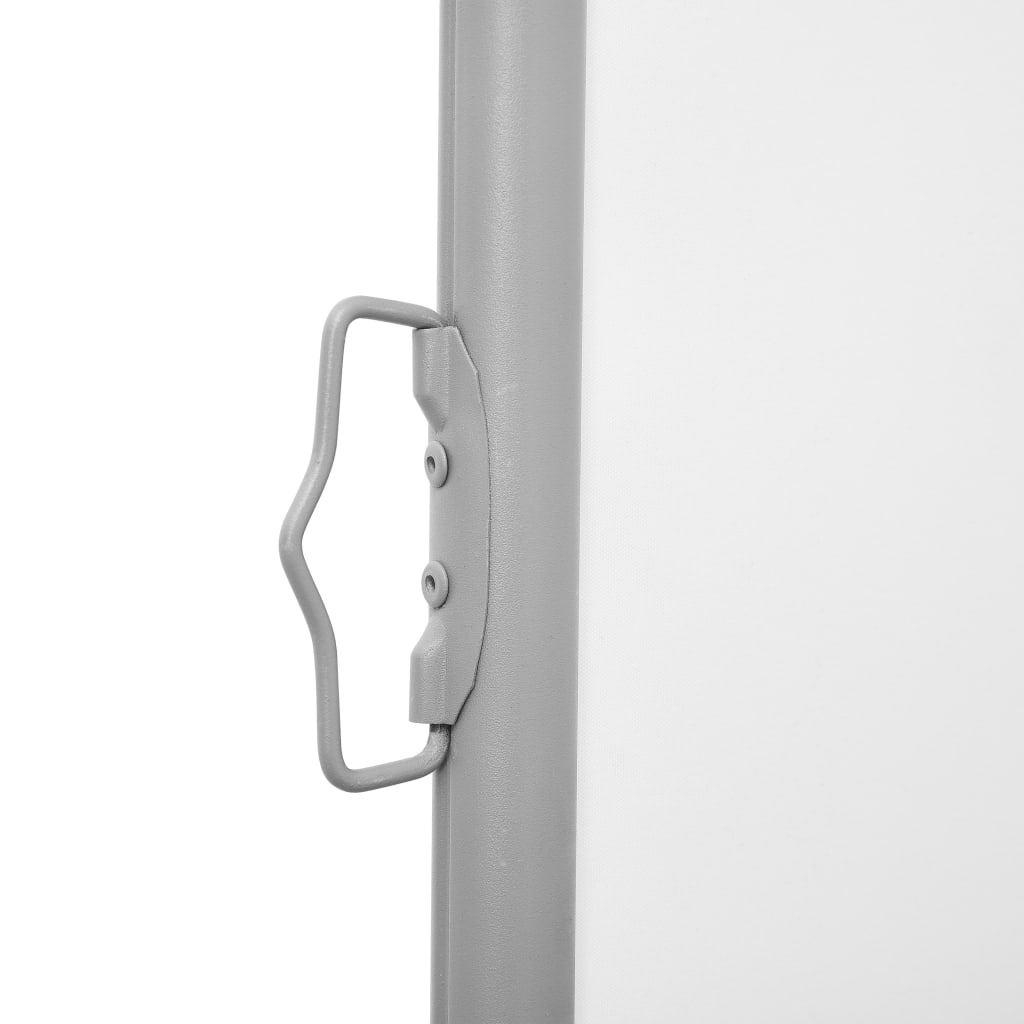 Uttrekkbar sidemarkise 100x600 cm kremhvit