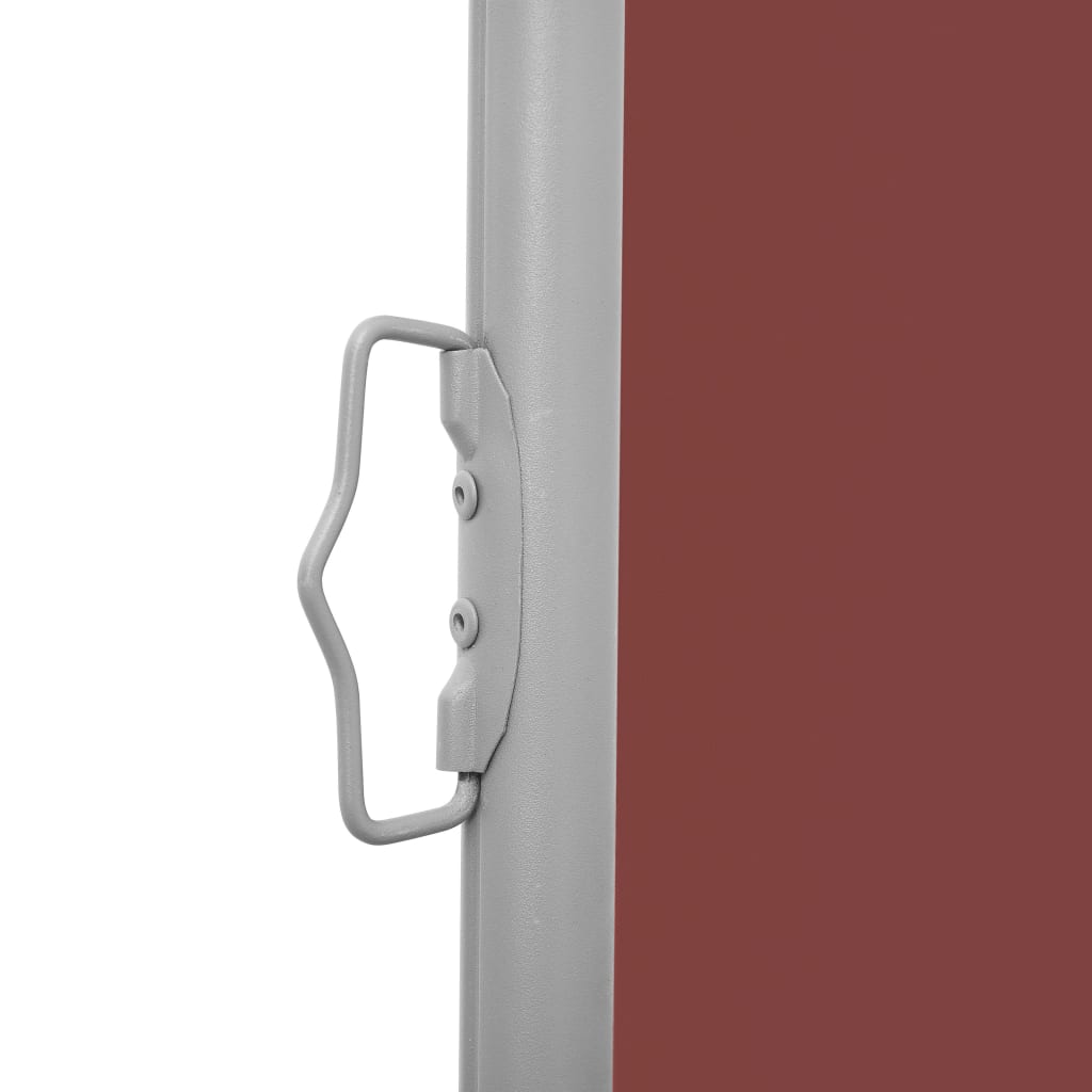 Uttrekkbar sidemarkise 140x600 cm brun