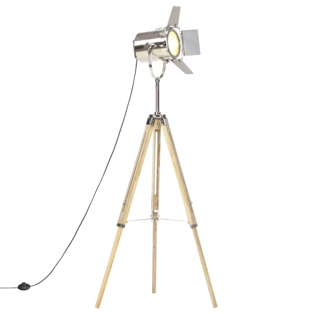 Gulvlampe med stativ heltre mango 140 cm