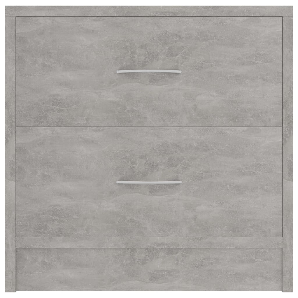 Nattbord 2 stk betonggrå 40x30x40 cm konstruert tre