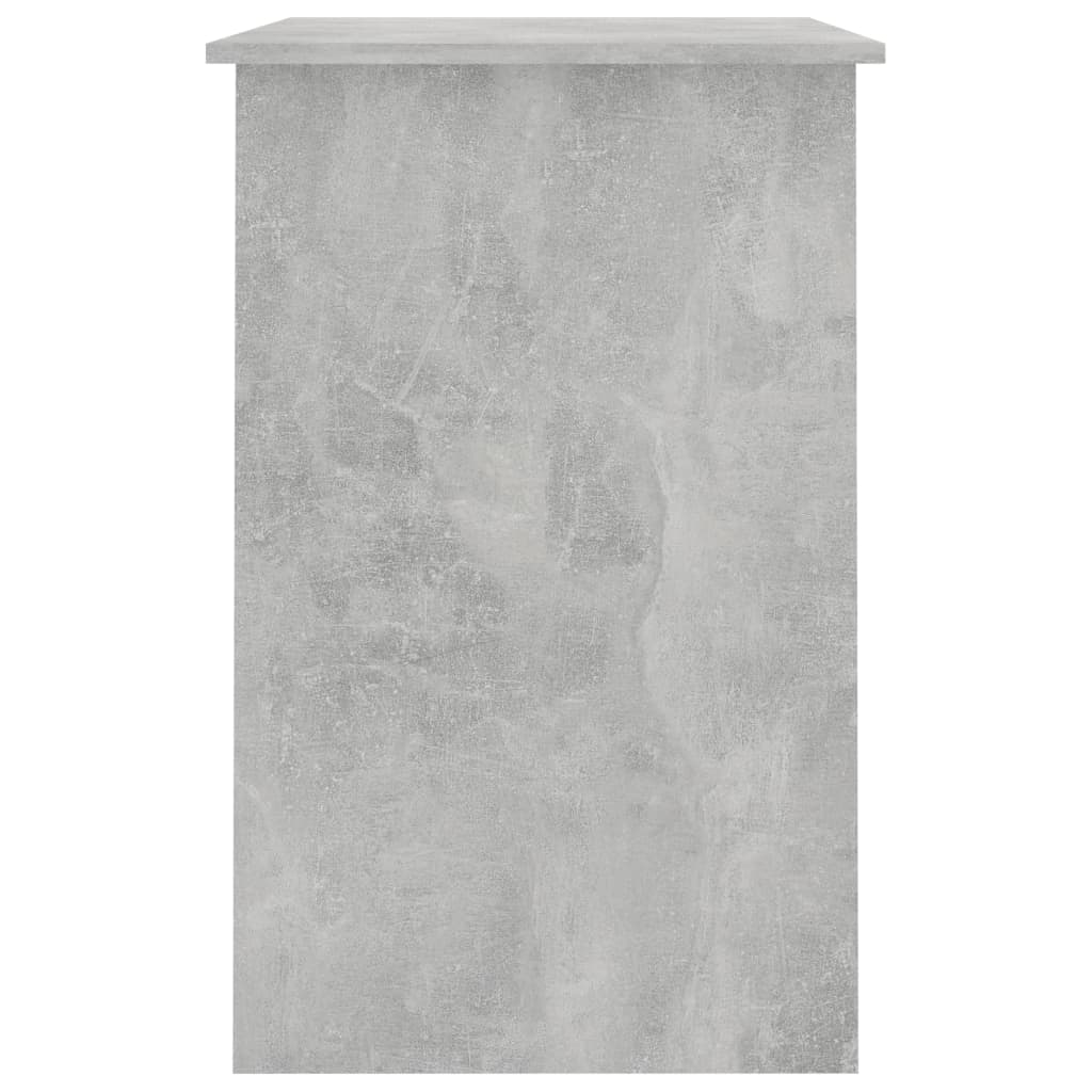 Skrivebord betonggrå 100x50x76 cm konstruert tre